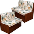 CRFATOP RV Dinette Cushion Covers Soft 4pc Camper Booth Seat Slipcover,34 by CRFATOP