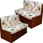 CRFATOP RV Dinette Cushion Covers Soft 4pc Camper Booth Seat Slipcover,34 by CRFATOP