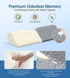 Demelon Cervical Neck Pillows for Pain Relief Sleeping, High-Density Memory Foam Pillow Neck for Bolster Support and Shoulder Relaxer, Decompression Devices Orthopedic Roll Pillow for Bed Office - Image 6