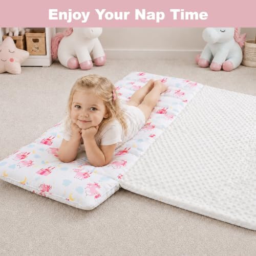 Unicorn Nap Mat for Toddlers Girls, Kids Sleeping Bag - Image 6
