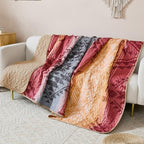 Dintszyayue Bohemian Quilt Set King, 3 Pcs Red Aztec Parttern Bedspread - Image 6