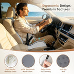 FLORICH Upgrade Large Car Seat Cushion for Long Sitting, Ergonomic Memory Foam Driving Seat Cushion for Back & Sciatica Pain Relief, Non-Slip Washable Seat Cushion for Car, Driver, Office-Gray - Image 3