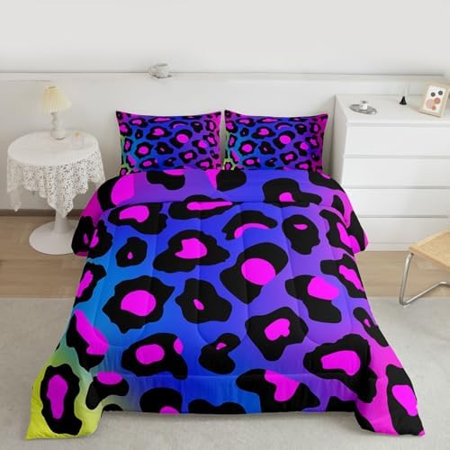 Feelyou Leopard Print Bedding Set Toddler Size for Girls Women by Feelyou