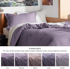 Bedsure Twin/Twin XL Duvet Cover, Double Brushed Bedding Set, Dusty Purple - Image 5