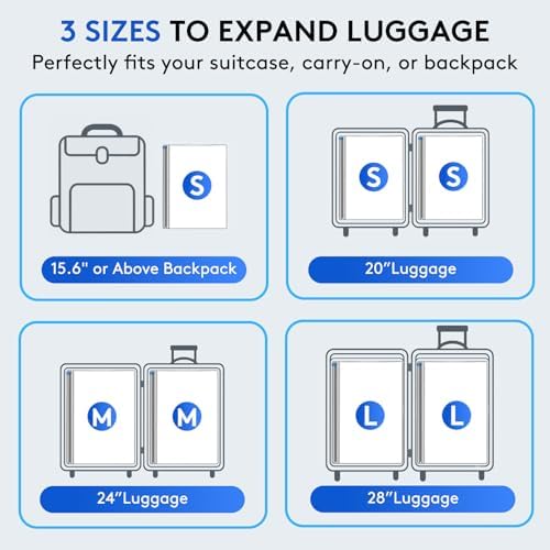18 Packs Vacuum Bags for Travel with Rechargeable Pump, 3 Sizes Vacuum Seal Bags for Clothing, Compression Vacuum Travel Bags for Luggage, Vacuum Packing Bags for Closet Organization - Image 4