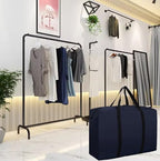 Large Moving Bags,79L Thickened Travel Duffle Bag with Zippers & Reinforced Handles- Space Saving Storage Totes,for Bed Organize Clothing,Blanket(Navy Blue) - Image 2