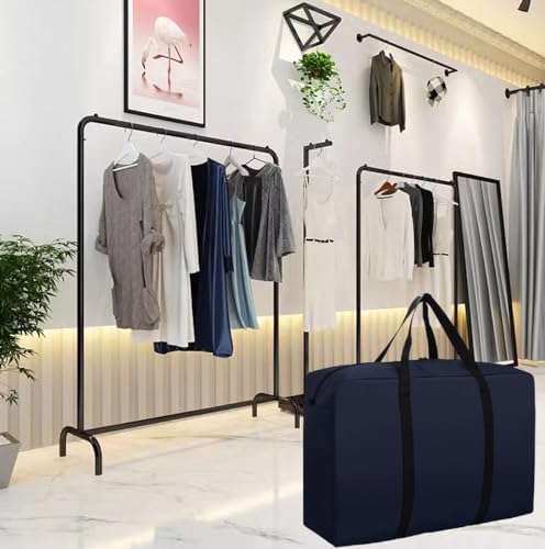 Large Moving Bags,79L Thickened Travel Duffle Bag with Zippers & Reinforced Handles- Space Saving Storage Totes,for Bed Organize Clothing,Blanket(Navy Blue) - Image 2