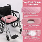 Anti-Slip Wheelchair Cushions, Bed Sore Cushions for Butt, Ergonomic Innovations Orthopedic Donut Pillow, Medical Seat Cushion for Sciatica, Back, Coccyx, Pressure Sore (Pink) - Image 4