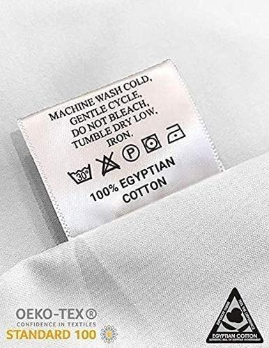 Kamas Egyptian Cotton Sateen Weave Pack of 2 Extra Large Stripe Pillowcase to Fit Your Oversized Pancake Large Huge & Gusseted Pillows (White Stripe, Queen Oversize- 23x34) - Image 4