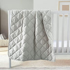 FLXXIE 43x60 Inches Down Alternative Toddler Comforter, Light Grey by FLXXIE