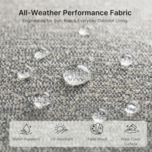 Outdoor Lumbar Pillow Set of 2 with Inserts, Outdoor Throw Pillow Water Resistant for Patio Furniture, 12x20 Inch Outdoor Pillows with Removable Zipper Cover - Image 3