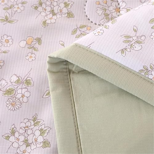 Coverless Duvet Single Double King Size, Reversible Summer Quilted Duvet Cosy and Lightweight Quilt Breathable Bedspreads Quilted Throw for Beds,Green,180 * 200cm - Image 6
