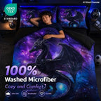 CCoutueChen Boys Twin Bedding Set - Kids Dragon Comforter - Image 3