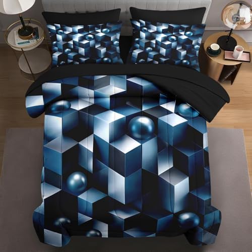 WeCozy Queen Comforter Set with Sheets, 7 Pieces Geometric Modern Bedding by WeCozyHomeDecor