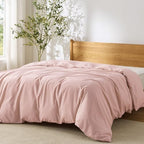 Bedsure Duvet Cover King Size, 1Pc Soft Double Brushed Bedding, Blush Pink by BEDSURE