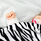 MACEVIA Flannel Fleece Twin Blanket for Couch, Zebra Blanket Black and White for Adult, Lightweight Warm Cozy Soft for Bed Sofa 260GSM, Suitable for All Seasons (Black Zebra,60x80inches) - Image 3