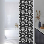 Window Privacy Film Frosted, Horror Skulls Reusable Static Cling Window Tints, Southwestern Horns Boho Tribal Hats Boots Heat Control Windows Films for Offices, Balcony, 29.5 x 118 Inches - Image 3