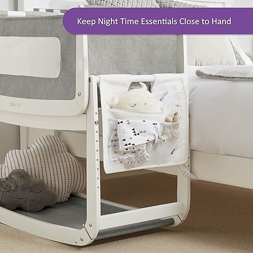 Snuz SnuzPod Hanging Diaper Caddy and Bedside Organizer, White - Image 3
