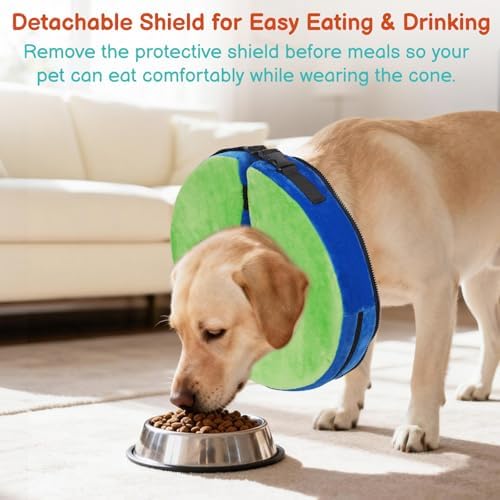 Dog Cone, No-Inflation Sponge Donut Collar for Dogs After Surgery - Image 4
