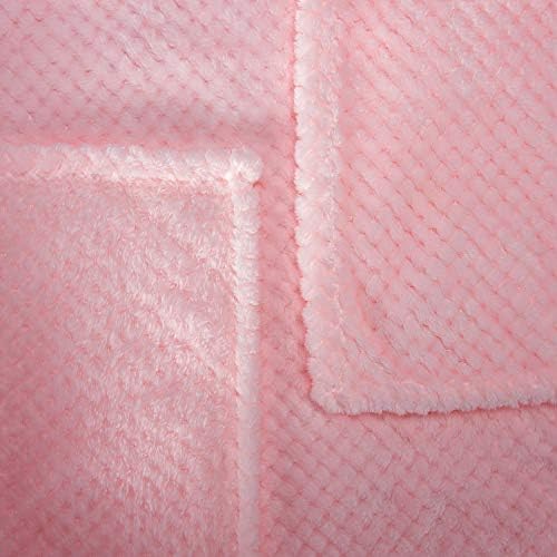 Fuzzy Throw Blanket, Plush Fleece Blankets for Adults, Toddler, Boys and Girls, Warm Soft Blankets and Throws for Bed, Couch, Sofa, Travel and Outdoor, Camping (Queen(80"x90"), XXL-Baby Pink) - Image 5