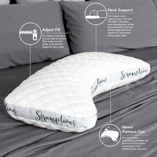 Honeydew Scrumptious Travel Pillow – Made in USA with Cooling Copper Gel Fill – CertiPUR Certified – Adjustable Travel Companion for Airplane & Traveling - Ergonomic Neck & Shoulder Support - Image 5