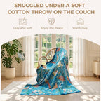 LUTBM Boho Throw Blanket for Couch 50"x60", Cotton Decorative Bed Throw - Image 4