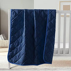 FLXXIE 43x60 Inches Down Alternative Toddler Comforter, Navy Blue by FLXXIE