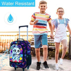 Kids Luggage for Boys 18", Carry on Suitcase with Wheels Panda Black - Image 6