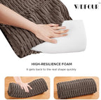 WdFour Headrest Memory Foam Pillow, Support Cushions for Neck, Back or Leg for Sofas, Recliners, Office Chairs, Massage Chairs for Neck Pain Relief and Cervical Support (Brown, 17" Wx2.7 D) - Image 4