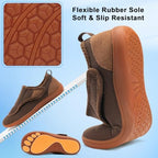 Scurtain Mens House Slippers Comfortable Wide Diabetic Orthopedic Shoes - Image 5