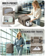 Vacuum Seal Travel Backpack with Air Pump Vacpack Waterproof Carry On Backpack for Travel Bag Women Men with Vacuum System Compression Airlines Approved Daypack Laptop Hiking Space Saver Bags Coffee - Image 7