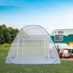 Instant Pop-Up Mosquito Net Tent for Bed | Full Enclosure Design with Ultra-Fine Mesh & Portable Foldable Frame | Indoor/Outdoor Camping, Travel Bed Canopy - Easy Setup & Pack up(King Size) - Image 3