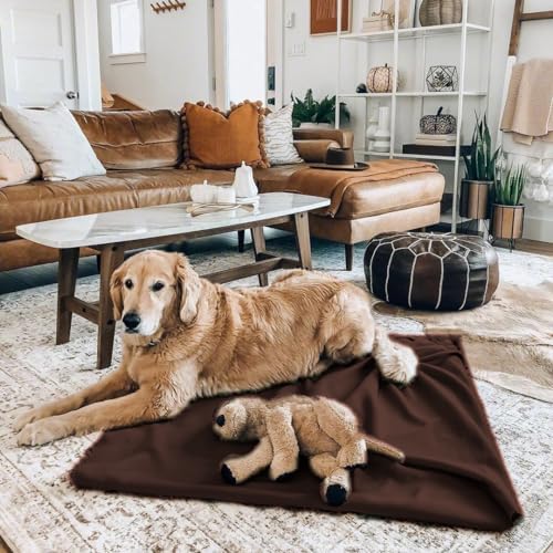 Fleece Throw Blankets Bulk Fleece Blankets Solid Wholesale Lightweight Warm Soft for Pet Bed Sofa Couch Office Wedding Gifts Travel Seasons 50x60 Inches Pack of 6 Chocolate Brown - Image 4
