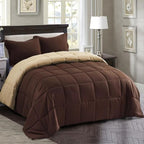 HOMME King Size 3 Pieces All Season Soft Comfortable Down Alternative Reversible Quilted Oversize Comforter Set School Dorm, Machine Washable by Unknown