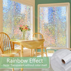 HIDBEA Window Privacy Film Static Cling,Rainbow Window Film,29.5in x 13.1ft - Image 2