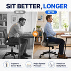 Ergonomic Memory Foam Seat Cushion with Back Support, Office Chair Cushion - Image 4
