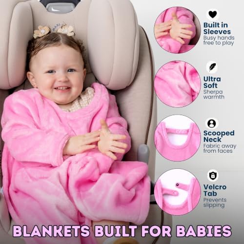 Buckle Me Baby Cozy Car Seat Blanket -Wearable Car Seat Blankets for Babies - Image 3