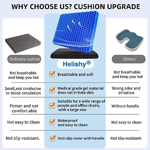 Gel Seat Cushion for Long Sitting, Super Large Gel Cushion for Pain Relief - Image 7