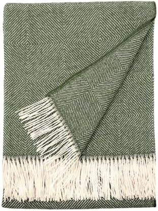Alpaca Home | Dynasty Throw Blanket | 100% Pure Baby Alpaca Wool • Hypoallergenic, Soft & Cozy • Ethically Sourced | Softer & Warmer Than Wool (Pacific Ave.) by AlpacaHome