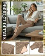 Ficerd 3 Pack Women's Joggers Loose Yoga Pants with Pockets - Image 3