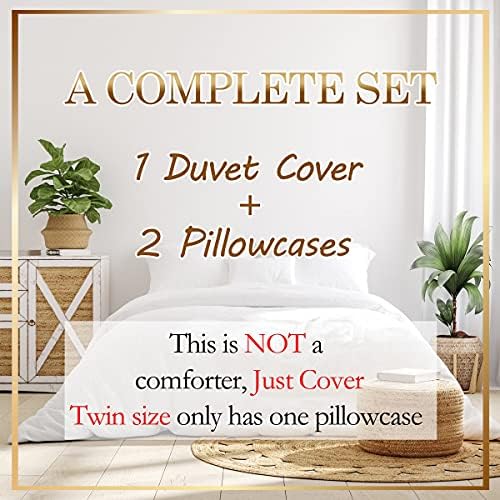 Happy Camping Duvet Cover Full Size 3 Pcs Retro Blue Red White Wooden Stripes Bedding Set for Kids Teens Adults Cartoon RV Trees Rustic Farmhouse Style Comforter Cover with 2 Pillowcases(No Comforter) - Image 5