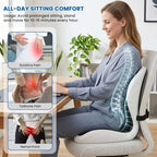 Large Car Seat Cushion with Lumbar Support Pillow for Long Sitting - Image 6