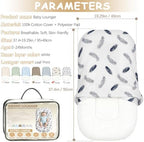 Baby Lounger, Extra Large Infant Support Cushion for 0-24 Months - Image 2