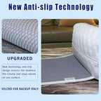 Cooling Neck Pillow for Recliner, Breathable Adjustable Non-Slip Headrest Cushion, Neck Pain Relief Support Pillow for Sofa, Couch, Armchair, Ideal for Hot & Sweaty Sleepers (Cool-Checkerboard ) - Image 4