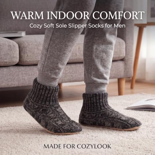 Cozylook Mens Slippers Soft Sole Indoor Slipper Socks - Image 2