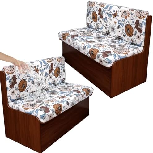 CRFATOP RV Dinette Cushion Covers Soft 4pc Camper Booth Seat Slipcover,37 by CRFATOP