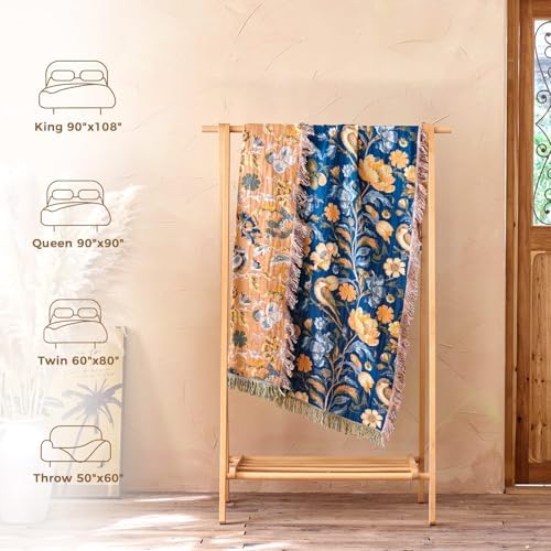 LUTBM Boho Throw Blanket for Couch 50"x60", Cotton Decorative Bed Throws - Image 6