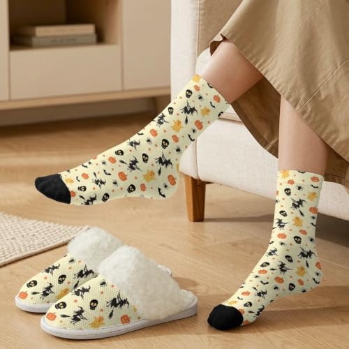 Fuzzy Slippers for Women Washable Cotton Slippers with Crew Socks - Image 3