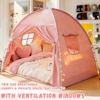 Bed Tent Twin and Full for Kids, Canopy Privacy Sleep Tent Indoor Bunk - Image 5