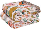 LUTBM Boho Throw Blanket for Bed 60"x80", 100% Cotton Soft Couch Blankets by LUTBMFindYourFreeSpiritatHome